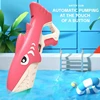 Summer Children Water Gun Automatic Large Capacity Electric Toy Cartoon Shark Outdoor Beach Pool Fight Party Water Toy for kid 4