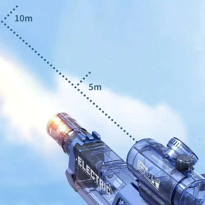New Electric Automatic Water Gun With light Sprays Water Continuously High-pressure High-speed Powerful Ice Blast Water Gun Toys 6