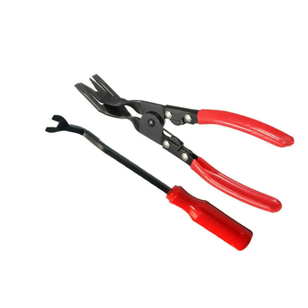 

3pcs Auto Trim Removal Tool Car Panel Door Audio Navigation Clip Pliers Fastener Remover Pry Tool Set Drop Shipping