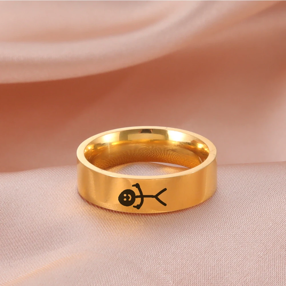 HIJONES Damen Herren Edelstahl Ring - Phönix Design, Vintage, Minimalistisch, Personalisierbar, Hip Hop Schmuck