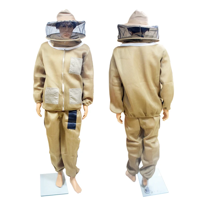 Separate Type Breathable 3D Air Cotton Fabric Beekeeping Suit with Round Veil Beekeeping Gear Bee Suit beekeeping suit beekeeping clothing