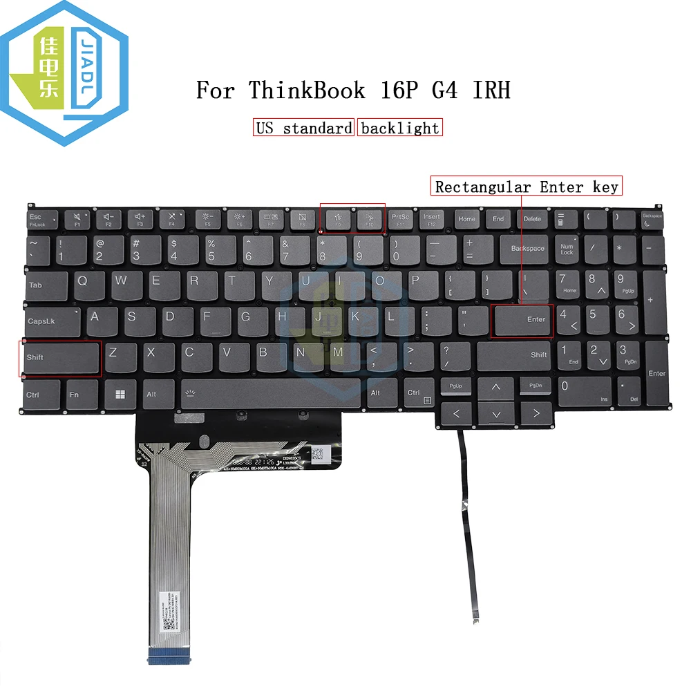 

US English Keyboard Laptop Backlit For Lenovo ThinkBook 16P G2 ACH 16P G4 IRH G3 ARH PH5CLXB USA Notebook PC Keyboards Backlight