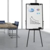 Magnetic Whiteboard Easel Black Flip Tripod Portable Dry Erase Board Height Adjustable for School Office & Home 3