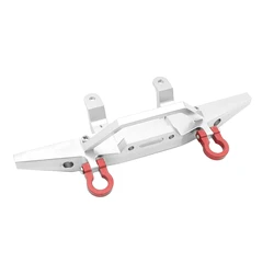 Enhanced Metal Front Bumper for 1/12 RC Car - Anti - Collision Upgrade Accessory (Silver)