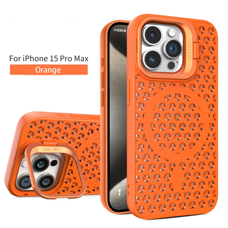 Luxury Foldable Camera Holder Case with Magsafe Charging & Heat Dissipation
