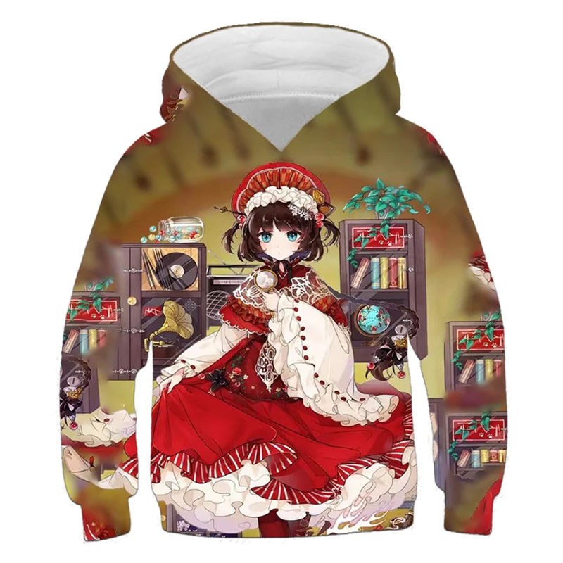 thumbnail image 1 of Sudadera con capucha con estampado de Papá Noel y árbol de Navidad de dibujos animados para niños, divertida, para primavera y otoño, informal, de manga larga, 1 of 5