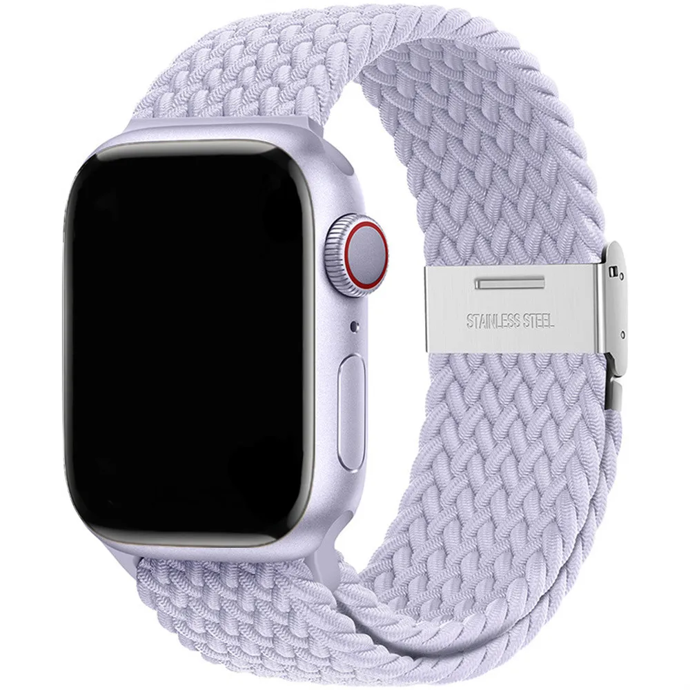 Braided Nylon Strap for Apple Watch - Vibrant and Durable Bracelet