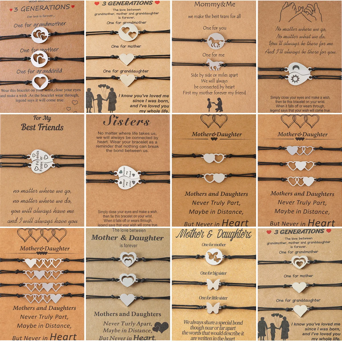 Stainless Steel Charm Bracelets Bracelet Sisters Stainless New