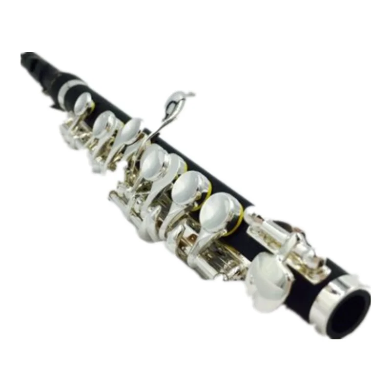 MeeLe-Piccolo Composite Wood Body and Head Silver Plated Keys with Leather Case