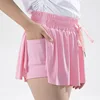 3-15 Years Girls Flowy Shorts Butterfly Shorts With Pocket 2-in-1 Athletic Running Shorts For Kids Active Workout Sports Tennis 6