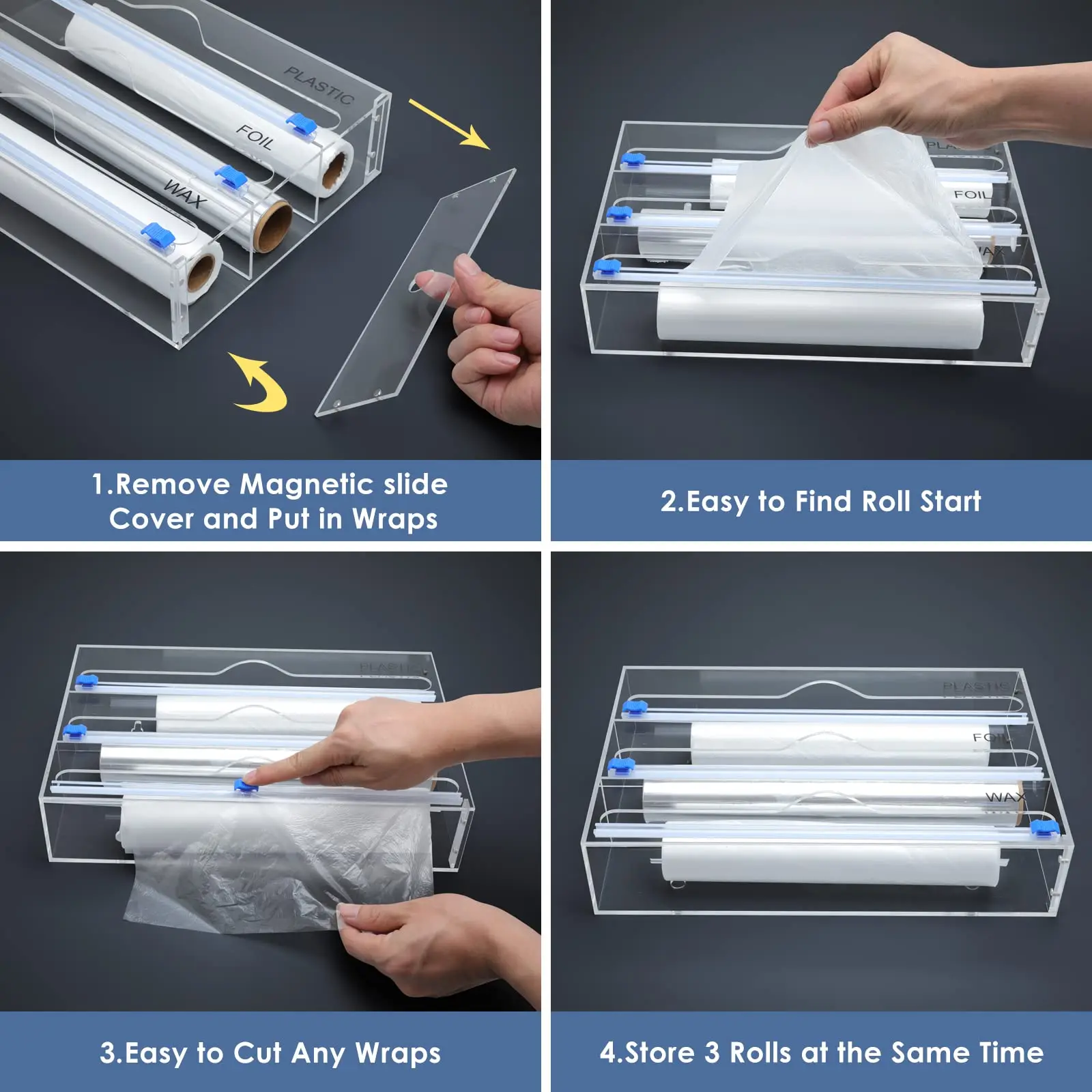 https://ae01.alicdn.com/kf/Sad4897f31db146a3b8a7aeda88857ca9F/Foil-Plastic-Wrap-Organizer-Acrylic-Tin-Foil-Parchment-Paper-Dispenser-with-Cutter-Kitchen-Pantry-Drawer-Storage.jpg