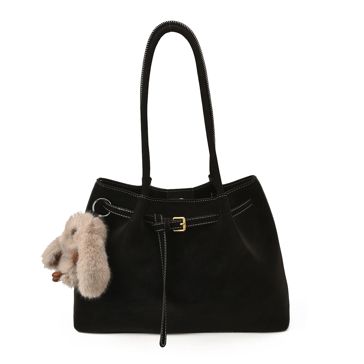 Vintage Korean Style Multi-Pocket Tote Bag - Versatile Crossbody & Handbag