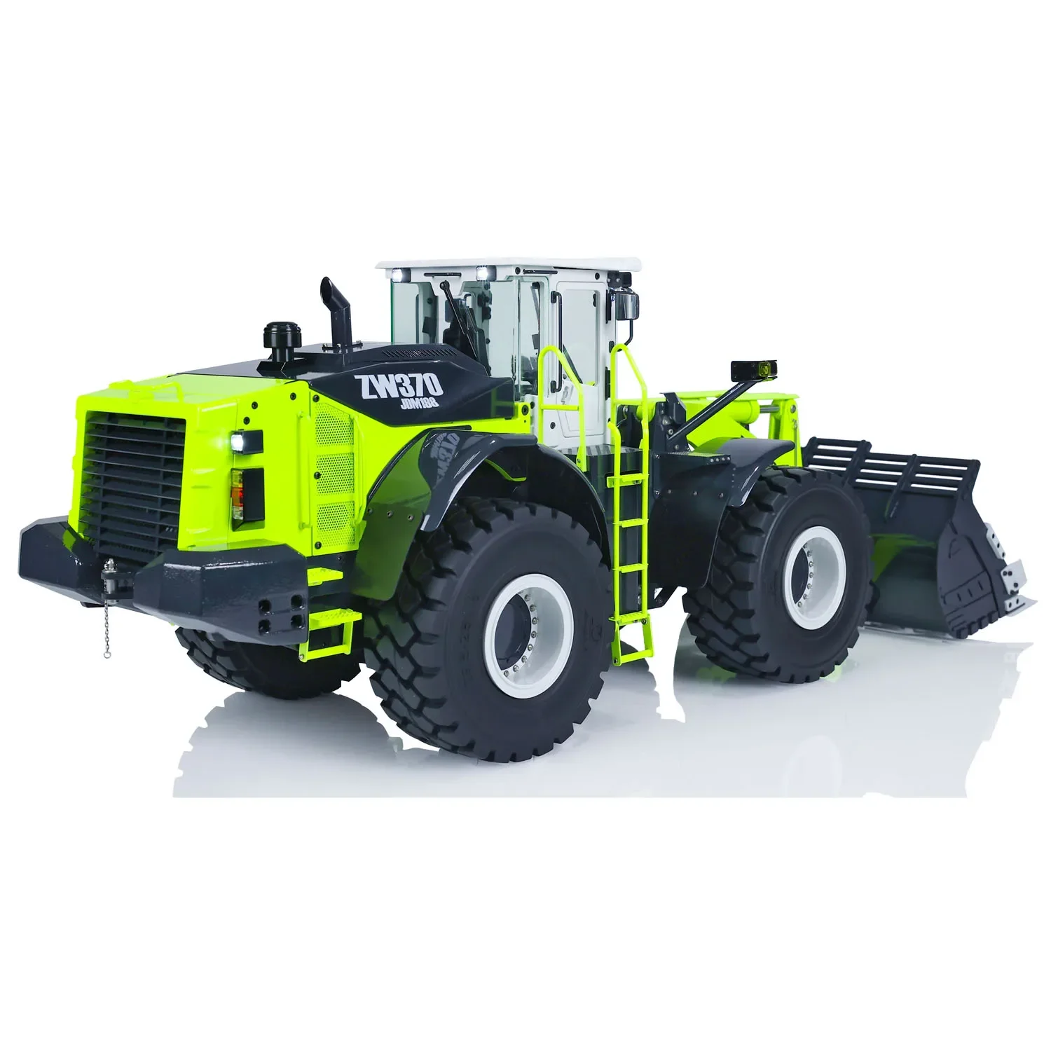 JDM 198 RC Loader 1/14 ZW370 RC Hydraulic Loader Metal Model RTR with Light and Sound System Remote Control Car Adult Toy 2