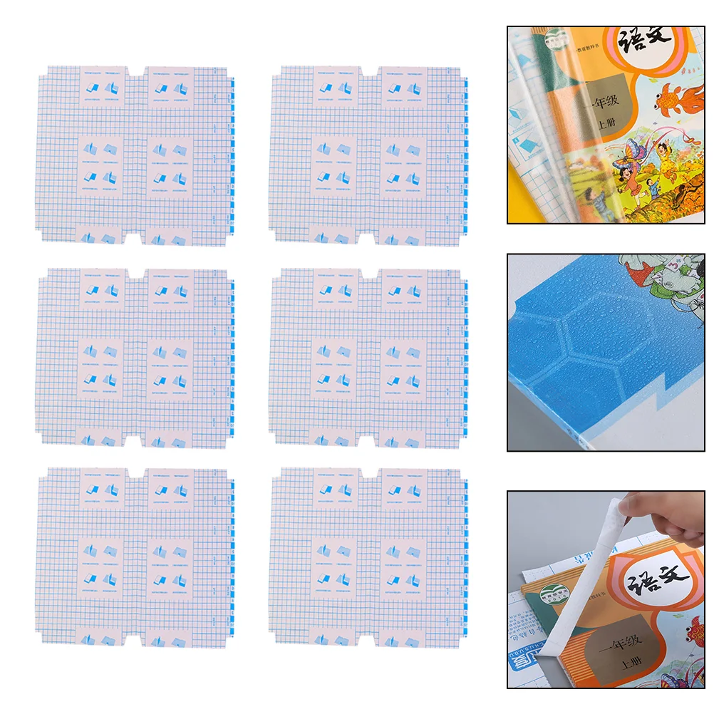 Clear Self Adhesive Book Cover: Books Protector Cover Paper Covering Documents Textbook Hardcover Paperbacks 16Pcs Frosted