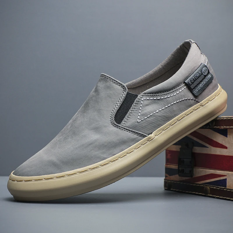 Summer Breathable Canvas Shoes Men Loafers Slip On Sneakers Fashion Casual Men Shoes Lightweight Flats Men Driving ZapatoBD24060 3