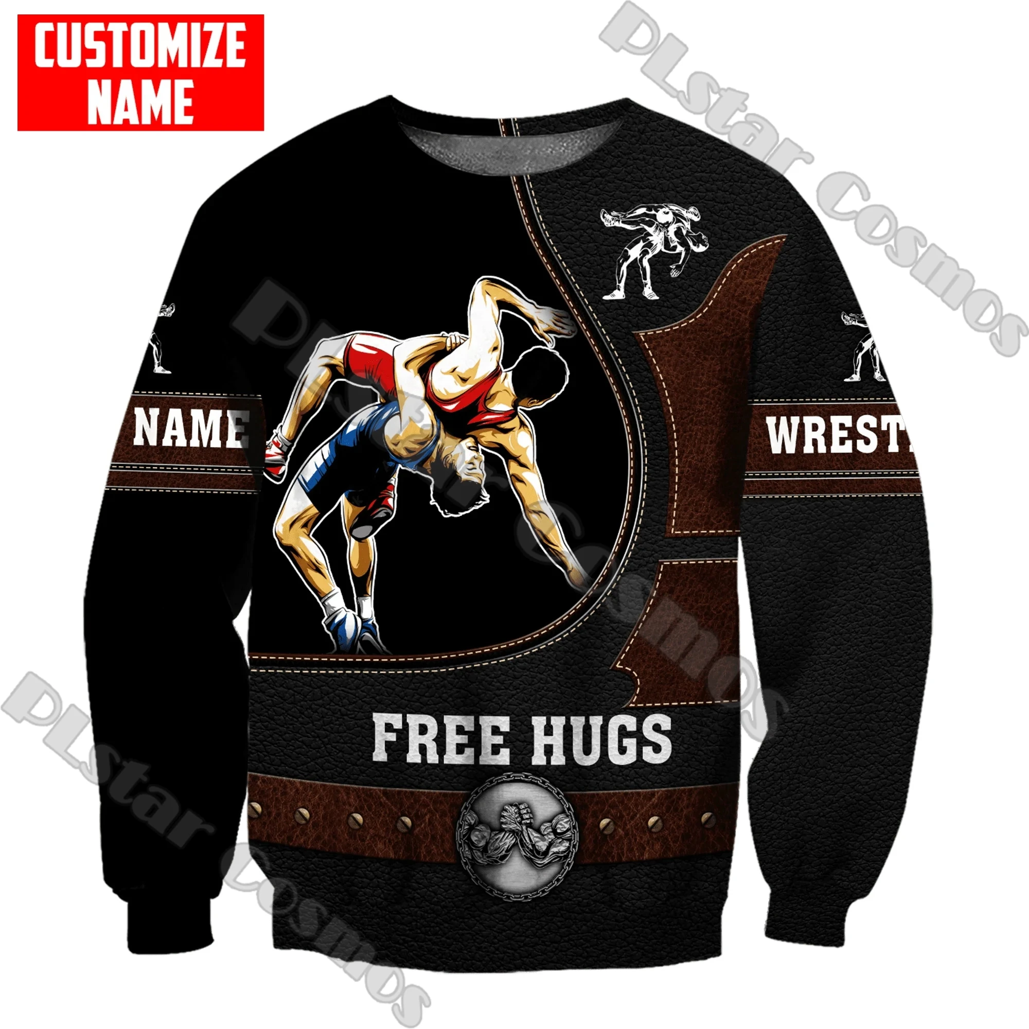 Angepasst Name Wrestling Player 3D Gedruckt Mode männer hoodies Unisex Casual zipper Pullover Geschenk Für Wrestling Liebhaber TDD169 – Detail 8