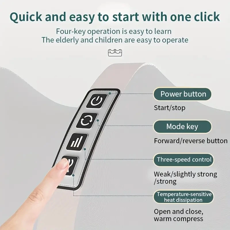 Electric Heating Vibrator Foot Massager Machine Hot Compress Massage Kneading Feet Shiatsu Roller Calf Relieve Muscle Fatigue