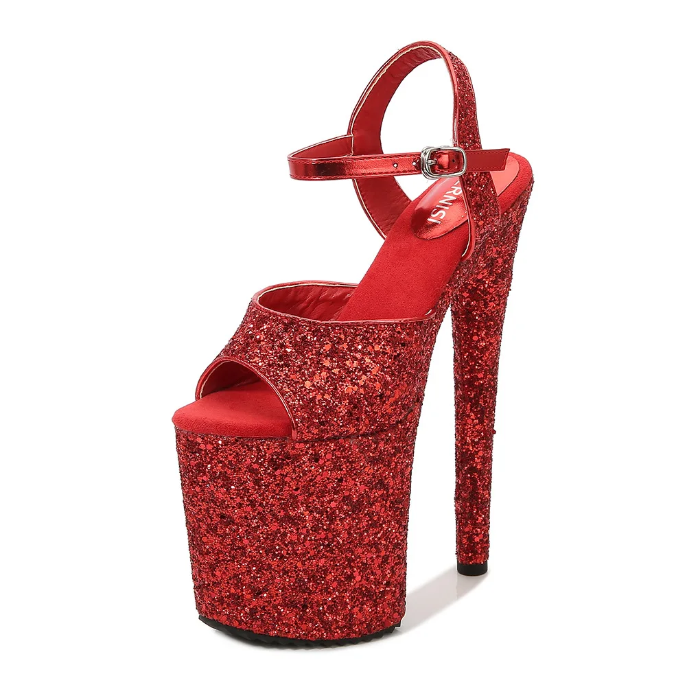 609-Juliet, High Heel with Platform Dancer Heel