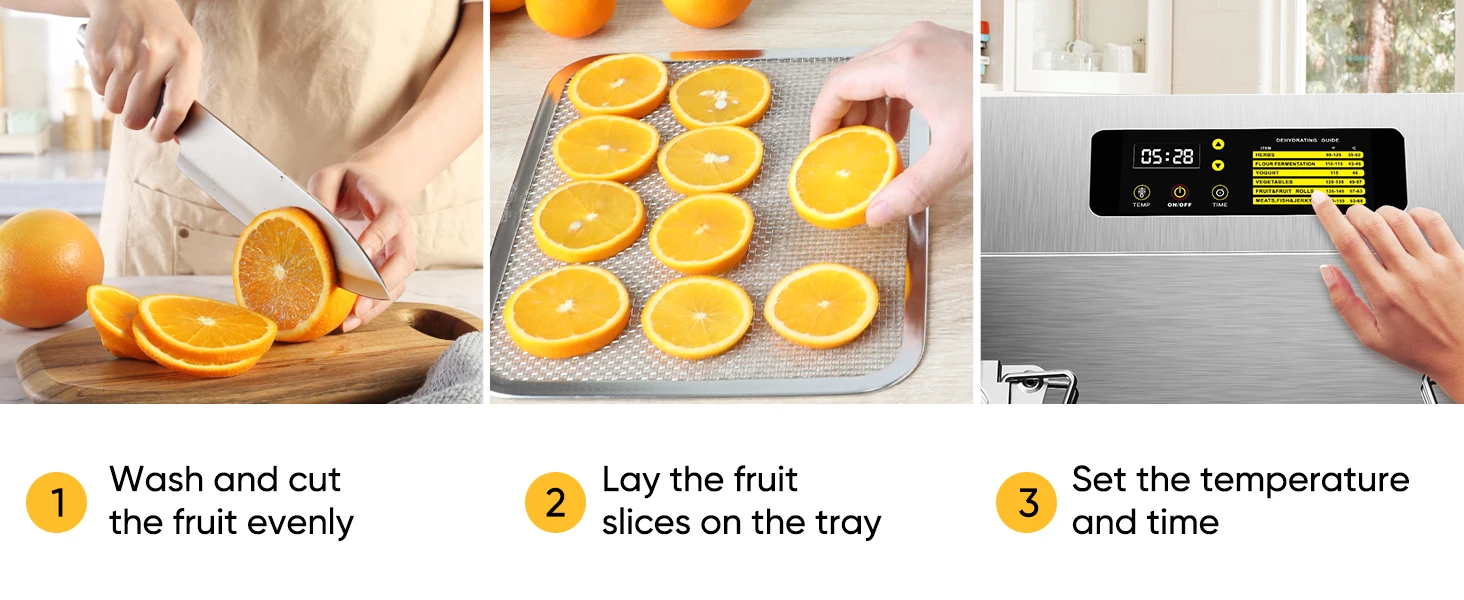 Description Picture 3 of itemDehydrator Machine, 16-Tray Food Dehydrator for Jerky, Fruit, Meat, Herbs, Adjustable Timer, Temperature Control