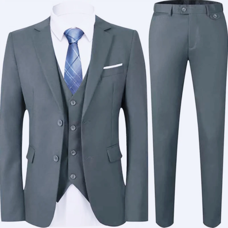 Men 3 pieces 2 sets suit blazers for wedding formal coats classic costume