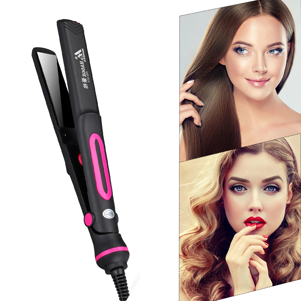 Description Picture 5 of item2 In 1 Portable Curling Iron Dual-Purpose Straight-Rolled Splint Scald-Proof Hair Straightener Curler 220V for Student Dormitory