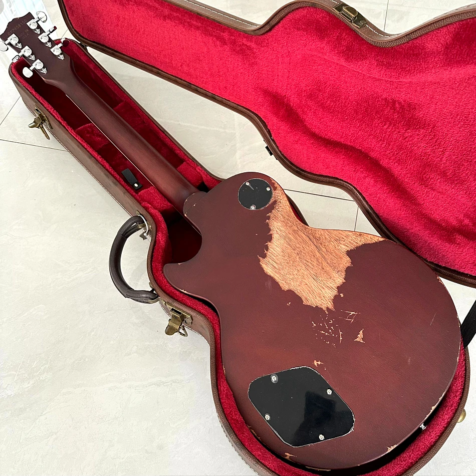 Electric Guitar AgedRelic Nitro Finish Peter Green Garry Moore Lemon Burst electric guitar kit