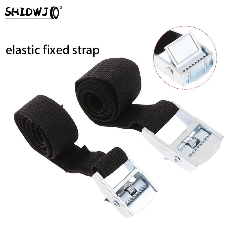 Buckle Tie-Down Belt Cargo Lashing Straps For Car Motorcycle Bike With Metal Buckle Tow Rope Strong Ratchet Belt For Luggage Bag