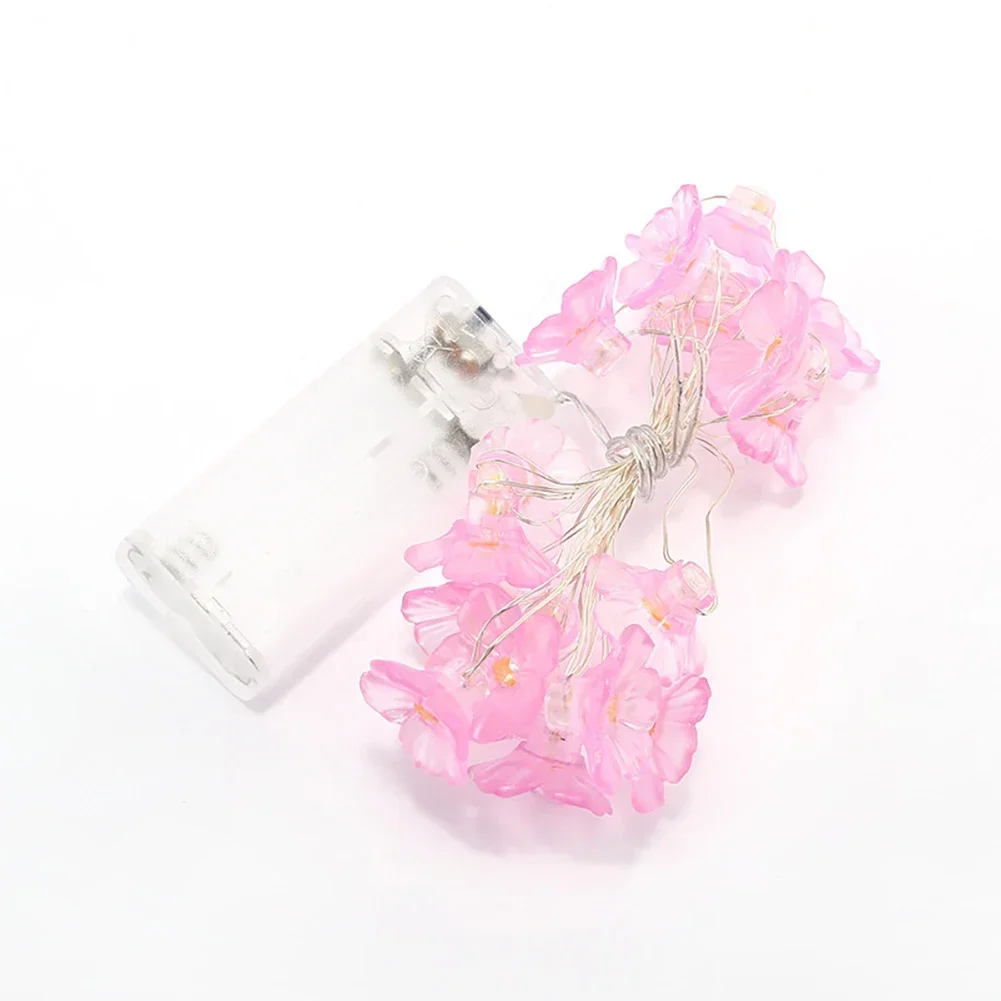 LED String Lights Decorative Lights String Lights LED Fairy Lights 3M 30LEDS Cherry Blossom Fairy String Lights Pink Flower String Lamps Battery Powered For Outdoor Christmas Garland Decoration