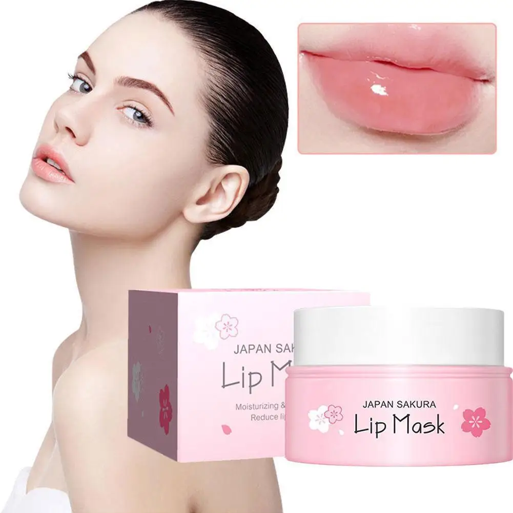 

8g LAIKOU Lip Sleeping Mask Hydrating Moisture Nutriousing Wrinkle Smoothing Dryness Lip Mask Korean Cosmetics Skin Care