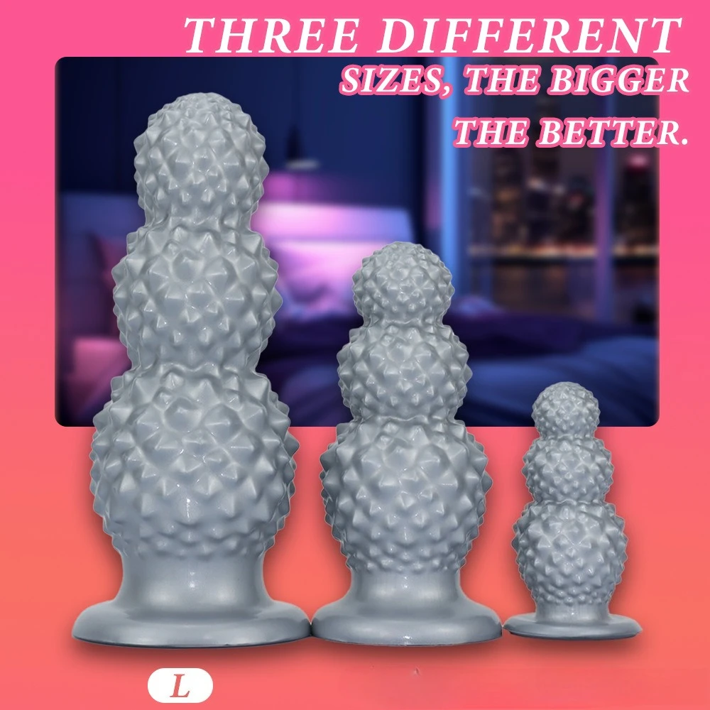 Silicone Spiked Anal Plug For G-spot Stimulation Unisex Toy_voghion.com