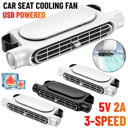 Car Headrest Cooling Air Fan 3 Speeds Adjustable Car Interior Rear Headrest Fan Cooler Air Cooling Fan Summer Car Accessories