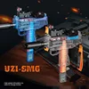 UZI Electric Soft Bullet Toy Gun Automatic Shooting Toy Machine Gun Model Airsoft Launcher Weapons for Men Boy Kid Outdoor Games 3