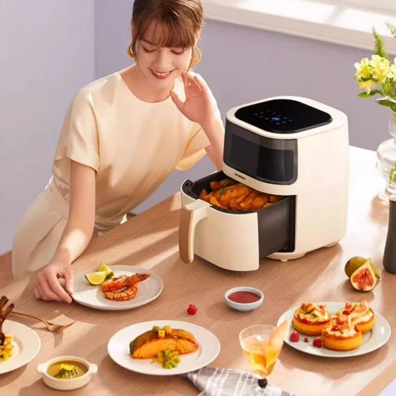 BLAUPUNKT 220V Visual Air Fryer Household 5L Multi-function Intelligent Oil-free Electric Fryer French Fries Machine 4