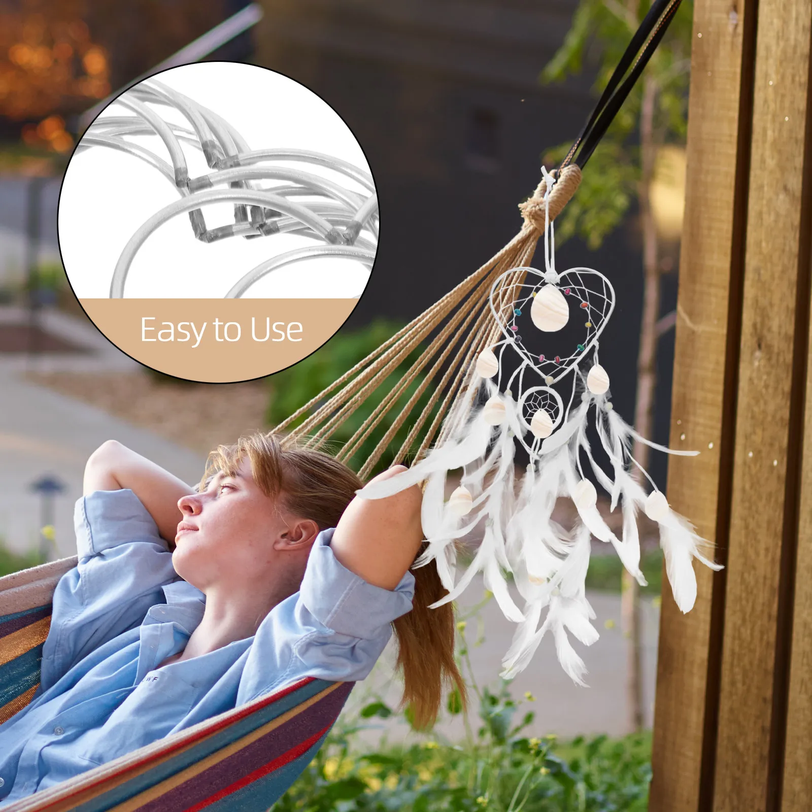 10Pcs 드림 캐처 금속 반지 하트 모양의 튼튼한 와이어 후프 DIY 마크라메 공예 홈 인테리어 드림 캐처 프레임