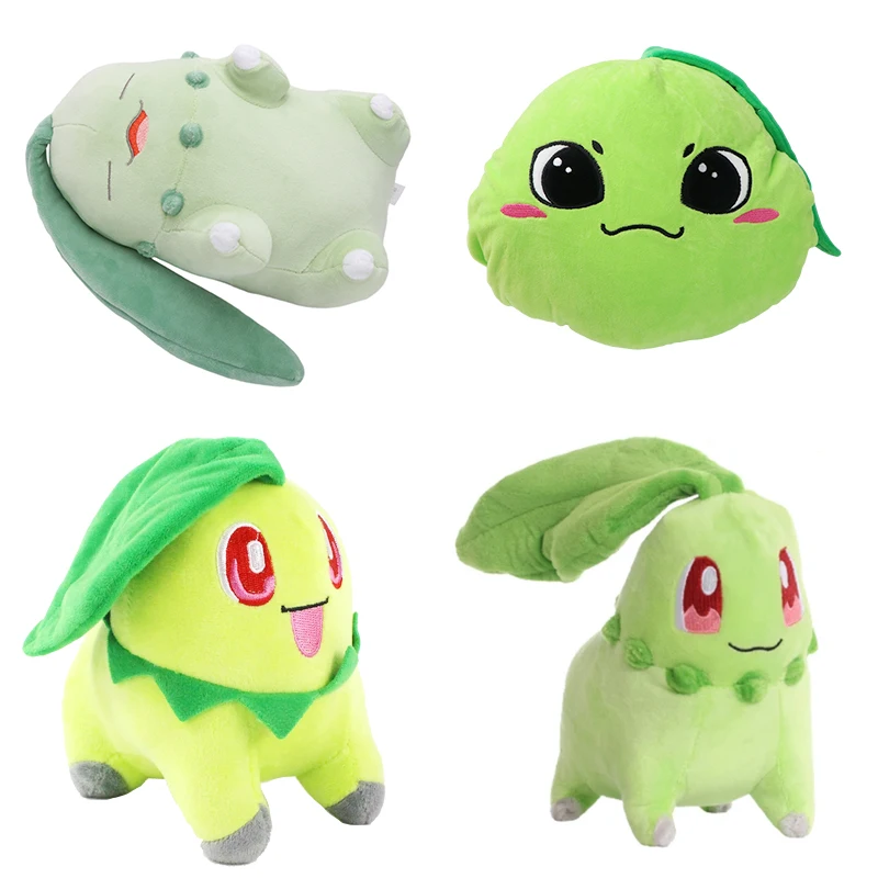 Pokemon Chikorita Plush Toy Kawaii Chikorita Pendan Soft Doll Japan Anime Pocket Pocket Monster Elf Leaf Peluche Doll Hot Gifts