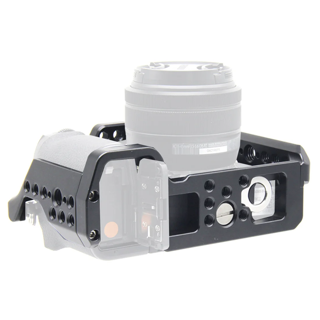 Metall Kamera Gehäuse Käfig Rig für Fujifilm X-S10 Kalten Schuh Montieren 1/4'' Arri Loch Schutzhülle für Sony A7C SLR DSLR Kamera – Detail 35