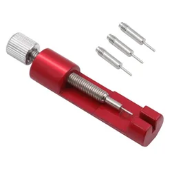 Professional Stainless Steel Watch Band Adjustment and Repair Tool Kit (Red)