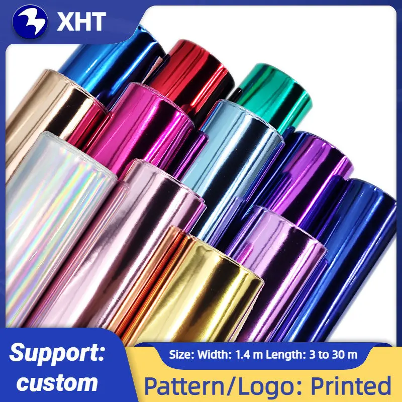 Smooth Metallic Fabric 30*135cm Faux Leather TPU Vinyl Sewing Material Sewing Accessories Diy Bags PU Leatherette Arts Crafts