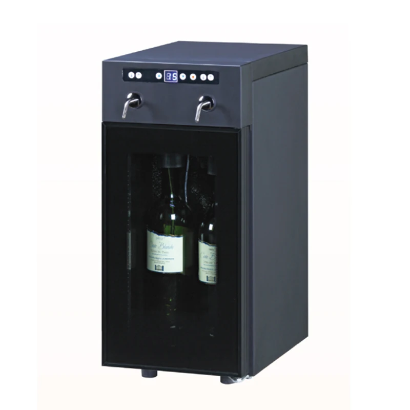 

Manufacturer supply 2 Bottle mini wine cooler fridge black wine cooler manufacture