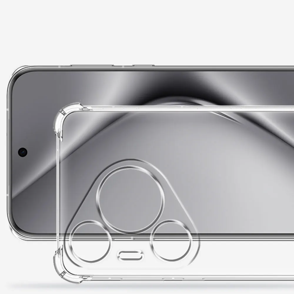 Premium Silicone Soft Protection Case with Ultra Clear Shockproof Coating for Huawei Pura 70 Series
