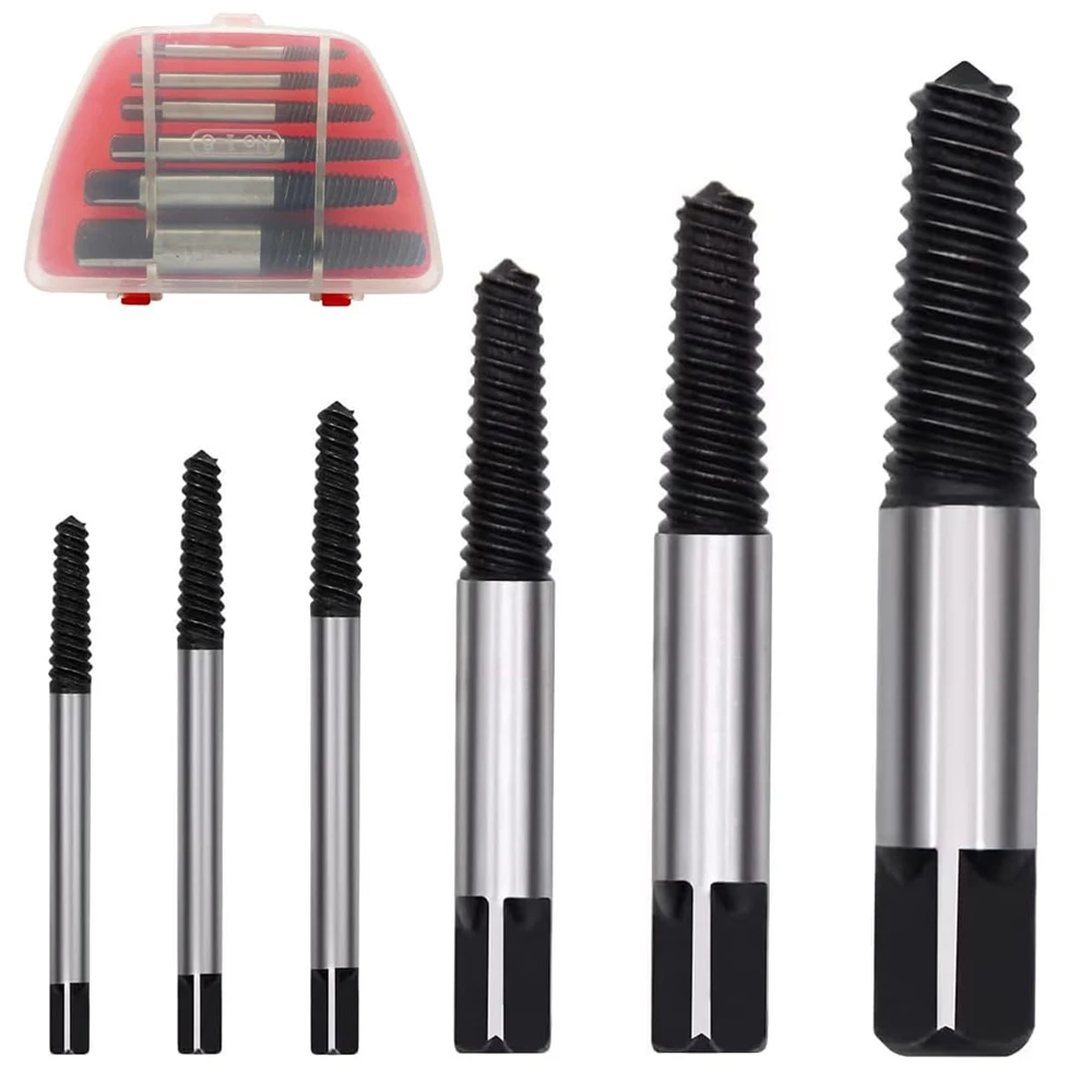 Spiral Screw Extractor Set 5/6PCS for Broken Rusted Nuts Bolt screw extractor set