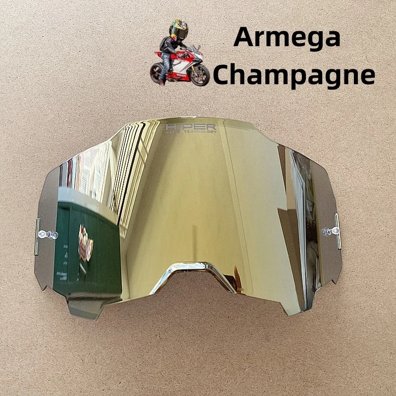 Enhanced Motorcycle Goggle Replacement Lenses - 5 HiPER Mirror Colors for Dirt Bike, Motocross & Cycling Safety Glasses