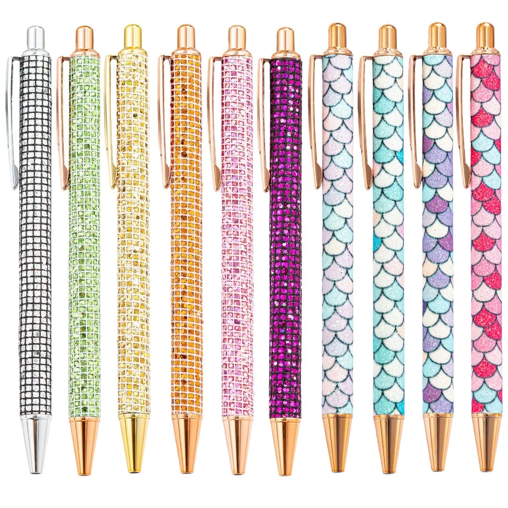 1-6 Piece Metal Luxury Ballpoint Pen Cute Wedding Rose Gold Stationery School Office Supply Pen