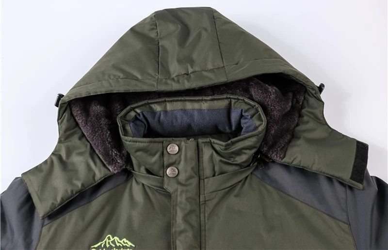 Winter Jacket men Windbreaker Waterproof Thick Fur Hooded Warm Parka Coat Male Fleece Ski snow Jackets size 6XL 7XL 8XL 9XL