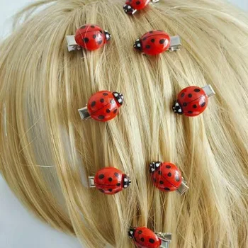 10PCS Bee Ladybug Hair Clips 1