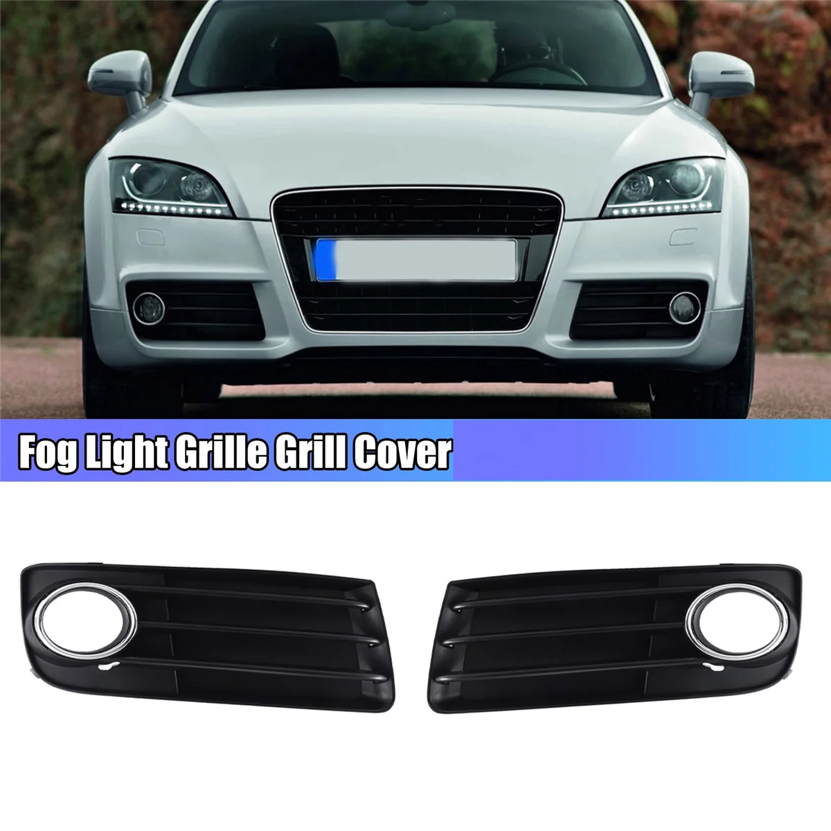 

Auto Right Side Front Bumper Fog Light Grille Grill Cover for Audi TT 2011-2014 8J0807682J