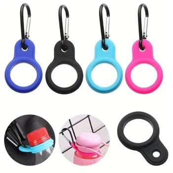 1/2/4pcs Climbing Bottle Holder Hanging Buckle Running Outdoor Sports Bottle Hook Bottle Clip Buckle Tool Silicone