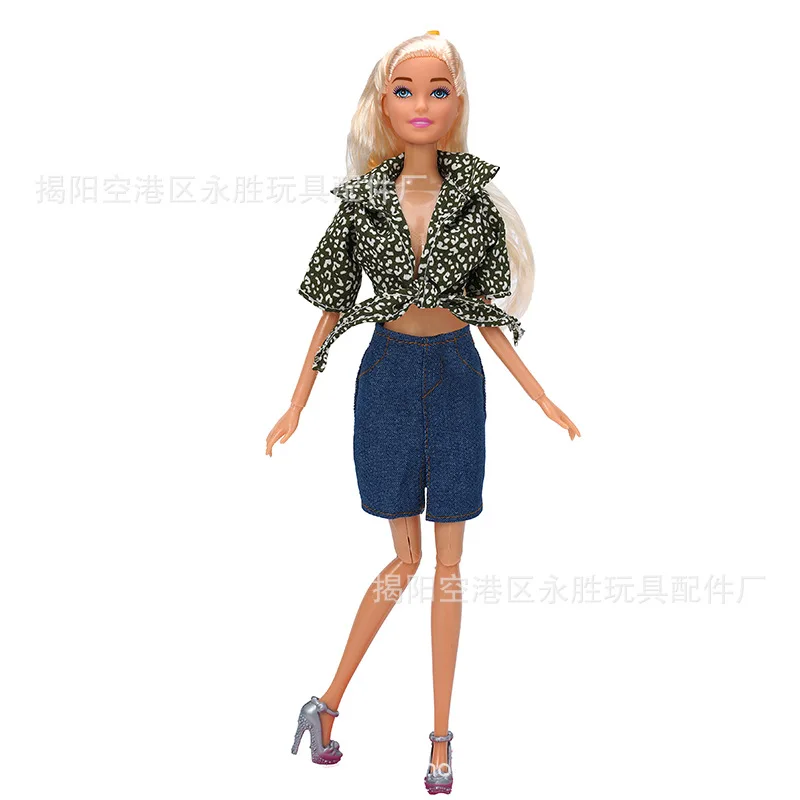 Nueva ropa para muñeca caliente adecuada para muñeca Barbie de 30cm, accesorios para muñeca BJD, juguete para muñeca con bisagra DIY para niña