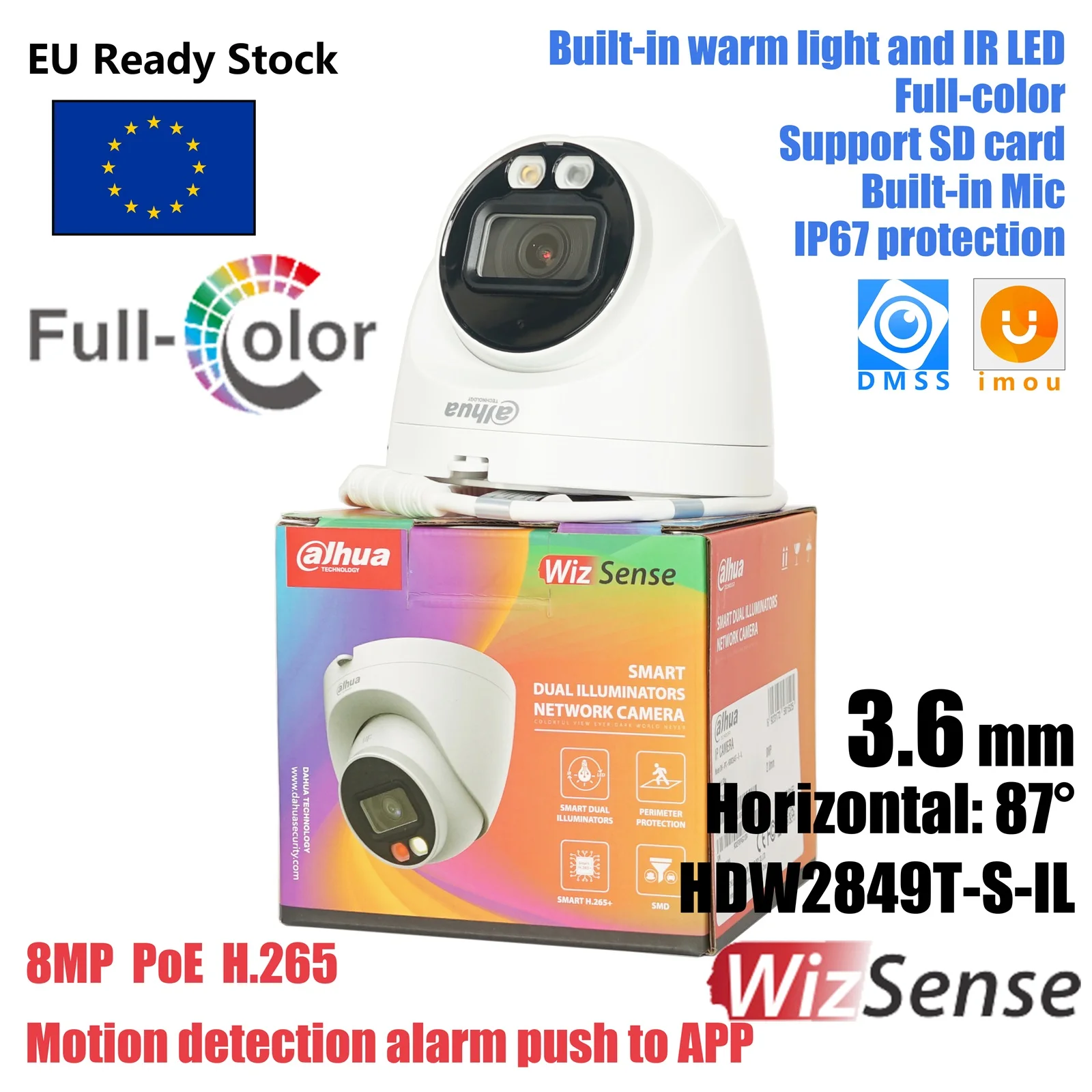 Dahua HDW2849T-S-IL Caméra Réseau 4