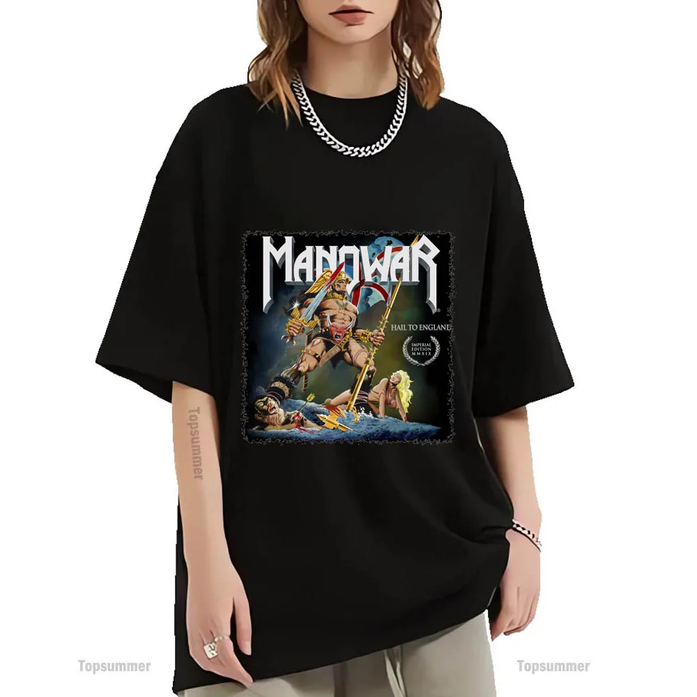 Hail To England Imperial Edition Mmxxix Album T Shirt Manowar Tour T-Shirt Maschile Metal Rock 100 Cotone Magliette Magliette Con Stampa Grafica